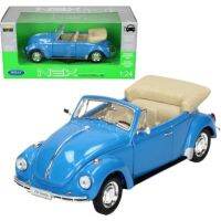 โมเดลรถคลาสสิก WELLY No.22091 Volkswagen Beetle Cabrio รถคลาสสิก อัตรส่วน 1:24 โมเดลที่น่าสะสมและเป็นรถสำหรับของขวัญในโอกาศต่างๆ