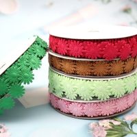 20Yards Daisy Ribbon Flower Floret Lace For Garment Sewing Fabric Edge Trimmings Wedding Birthday Home Decor DIY Craft Materials Gift Wrapping  Bags