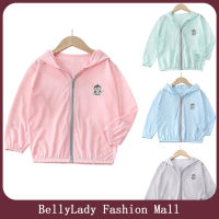 BellyLady เสื้อแจ็กเก็ตป้องกันแสงแดดสำหรับเด็ก,เสื้อแฟชั่นสำหรับเด็กเด็กหญิงเด็กชายแอร์มีฮู้ดแขนยาวมีซิปมีฮู้ดสำหรับเด็กอายุ3-10ปี