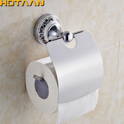 Free Shipping Wall Mounted Toilet Paper Holder Bathroom Stainless Steel Roll Paper Holders With Cover Chrome Bathroom hardware