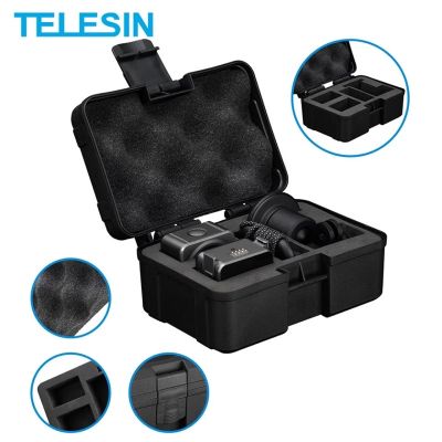 TELESIN Hard Storage Case Portable Shockproof Bag High Temperature Resistant Protector Box For DJI Action 2 Camera
