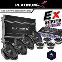 PLATINUM-X EX Series ชุดเครื่องเสียงรถยนต์ เพาเวอร์แอมป์ /ปรีแอมป์ /ดอกลำโพงเสียงกลาง 6.5 นิ้ว2คู่ / แหลมจาน4นิ้ว 2คู่ MT