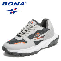 BONA 2022 New Designers Krosovki Running Shoes Men Sports Shoes Casual Sneakers Man Luxurious Tennis Walking Footwear Mansculino