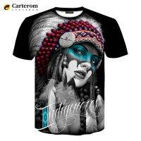 New Beautiful Indians Girl Printed 3D T-shirt Men Women Summer Fashion Casual O-Neck Short Sleeve Streetwear Oversized Tops