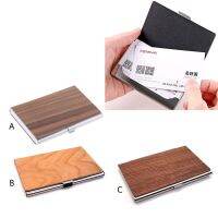 Professional Wood Business Card Holder Pocket Men Women Casual Business Card Holder Case Slim 15 Standard Business Card Carrier Card Holders