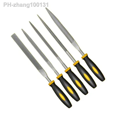 5Pcs /1set 140/160mm Mini Metal Rasp Needle Files Set Wood Carving Tools for Steel Rasp Needle Filing Woodworking Hand File Tool