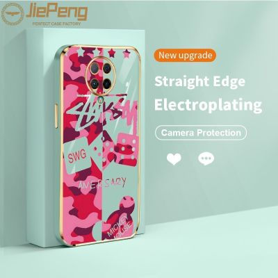 JiePeng สำหรับ R edmi K30 Pro ซูม K30อัลตร้า poco F2 Pro หรูหราสีชมพูมิกกี้ลูกเต๋านุ่มกันชนป้องกันโทรศัพท์กรณี