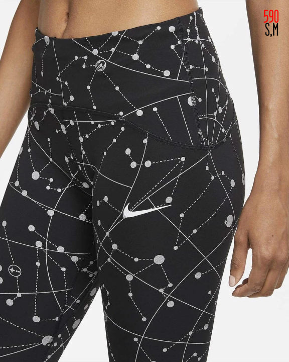 กางเกงวิ่งcompressionแบรนด์nikeของแท้-รุ่นspeed-flash-7-8-running-tights-cu3375