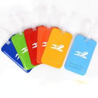 【DT】 hot  1pc Candy Color Luggage Tag Suitcase Case Bag Address Labels Travel Accessories Portable Plastic Baggage Name ID Tags