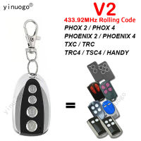 V2 PHOX2 รีโมทคอนโทรล 433.92Mhz Rolling Code V2 PHOX4 PHOENIX TXC TRC TSC HANDY Cloneโรงรถประตูรีโมทคอนโทรลประตู-ygdds