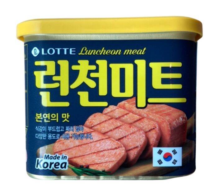 lotte-luncheon-meat-แฮมกระป๋องจากเกาหลี-340-กรัม