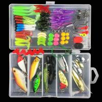 Multifunctional Fishing Lure เหยื่อปลอมประดิษฐ์ Swimbait Fishing Hook Kit ชุดตกปลาเหยื่อกล่อง Hook Lure เครื่องมือตกปลา Accessories