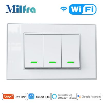 【CW】✷  Milfra Wifi Switches Module 1/2/3 Gang Tuya App