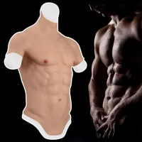 KnowU Silicone Male Muscle Body Suit Strong Arm Crossdress Macho Fake Muscle
