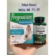 Combo lợi sữa cỏ cà ri Fenugreek và Vitamin bú Anh Pregnacare Breast