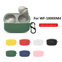 For SONY Wf 1000XM4 Case Earphone Cases Silicone Protective Cover For Sony WF-1000XM4 Case Shockproof Shell With Hook Wireless Earbuds Accessories