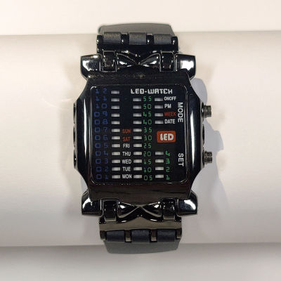 การค้าต่างประเทศใหม่อีคอมเมิร์ซขายร้อนไบนารี LED นาฬิกาอิเล็กทรอนิกส์นักเรียนสร้างสรรค์ปู led นาฬิกาขายส่งในสต็อก