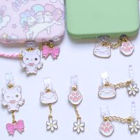 Anime Dust Plug Charm Kawaii Animal Cat Anti Dust Cap Cute Charge Port Plug For iPhone USB C Protection Stopper Phone Pendant