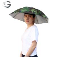 หัวแบบพับได้หมวกแบบร่มหมวกกันฝนกอล์ฟกลางแจ้ง Sun Headwear สำหรับตกปลาตั้งแคมป์เดินป่า