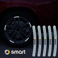 【cw】 20pcs Reflective car stickers wheels hub accessories for smart two 451 450 452 453 454 Cabrio Crossblade Forfour coupe 【hot】