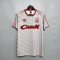 Liverpool Away Retro Football soccer Jersey 89-91 เสื้อลิเวอร์พูล