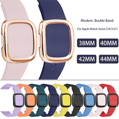 New modern style Leather Loop strap for Apple Watch Series 5 4 3 2 bands Bracelet for iWatch 38404244mm Watchband Accessories