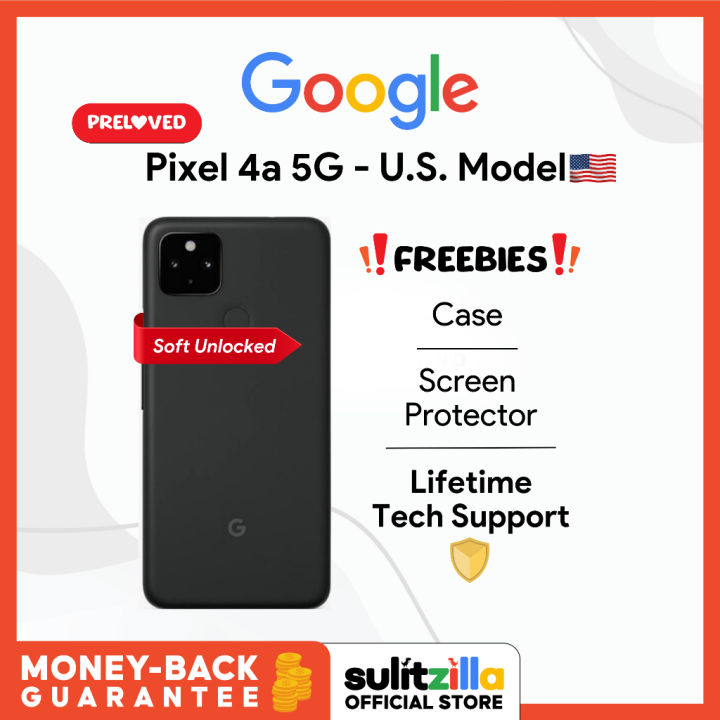 Google Pixel 4a 5g - 128GB - Just Black - Soft Unlocked - Good