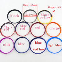 30.5มม. * 27.2มม. * 2.2มม. สีแดงสีฟ้าสีดำ สีส้มสีชมพูสีเทาสีเหลือง Chapter Ring Fit สำหรับ42มม. นาฬิกานาฬิกาอะไหล่นาฬิกาอุปกรณ์เสริม