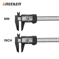 Greener Digital Vernier Caliper LCD เครื่องวัดระยะสูงอิเล็กทรอนิกส์ไมโครมิเตอร์เครื่องมือวัดไม้บรรทัดพลาสติก0-150มม. 6-Inch