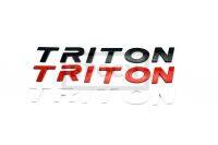 โลโก้ Triton Sport 3D ติดฝากระโปรงรถยนต์ Triton ตัวนูน คุณภาพดี สินค้าผลิตในประเทศไทย