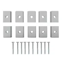 10PCS M8 T-Slider T-Slot Aluminum Alloy T Slot Nut Woodworking Tool Jigs Screw Slot Fastener with M8 Screws