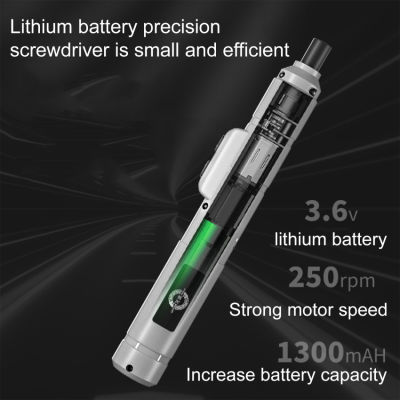 ไขควงไฟฟ้าไร้สาย USB 3.6V แบบชาร์จได้แบตเตอรี่ลิเธียมชนิดปากกาที่มีความแม่นยำสูงชุดไขควงไฟฟ้า