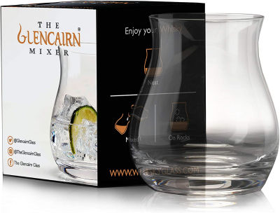 Glencairn Gin/Whisky Mixer Glass in Gift Carton, Crystal Canadian Whisky Glass, 350ml