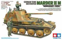 Tamiya 35364 135สงครามโลกครั้งที่สอง Marder III M เรือพิฆาตถังเยอรมันนอร์มังดีด้านหน้ารุ่น