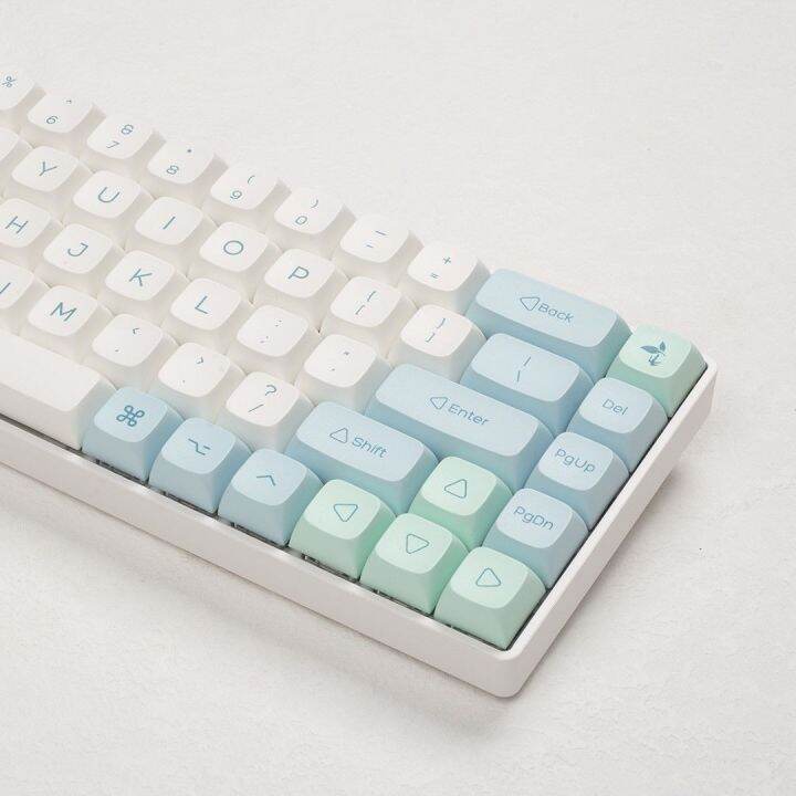 Ice Crystal Mint PBT Keycaps Profile XDA DyeSub English 137 Keys For