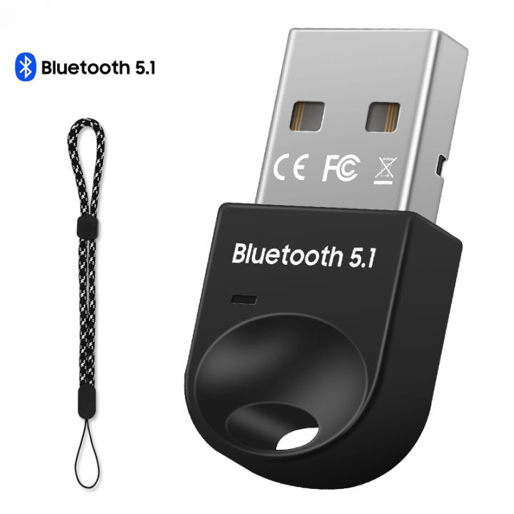 USB Bluetooth 5.1 Adapter Transmitter Receiver Bluetooth Audio Bluetooth  Dongle Wireless USB Adapter for Computer PC Laptop
