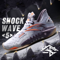 【ANTA X Kyrie Irving】Shock Wave 5 รองเท้าบาสเก็ตบอลชาย รองเท้าวิ่งกันลื่นทนต่อการสึกหรอ รองเท้ากีฬาผู้ชาย 812331106-1 Official Store