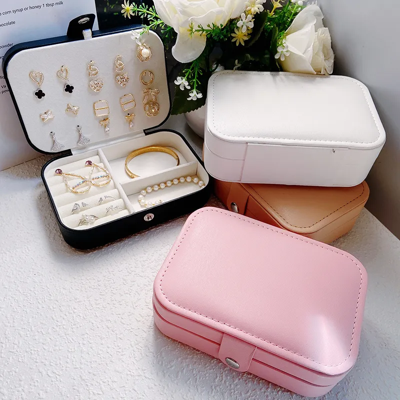 4 layers Small Portable Jewellery Box, Earring Organizer Box,Jewellery  Makeup