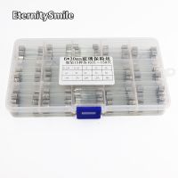 15Kinds 150pcs 6*30 Fast-blow Glass Tube Fuses Car Glass Tube Fuses Assorted Kit 6X30 with Box fusiveis 0.1A-30A Household Fuses