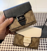 ✈️ของแท้!! พร้อมส่งในไทย!! Coach Pepper Small Wallet ✈️ Stock พร้อมส่ง ดำ 2 / ขาว 1