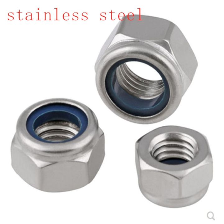 2-50pcs-nylon-lock-nut-m2-m2-5-m3-m3-5-m4-m5-m6-m7-m8-m10-m12-m14-m16-din985-stainless-steel-steel-with-zinc-insert-lock-nuts