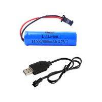 3.7V 800Mah Lipo 14500และ Charger สำหรับ C2 D828 RC Stunt Dump รถของเล่นอุปกรณ์เสริม3.7V 14500 Li-Ion พร้อม SM-2P Plug