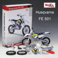 Maisto 1/12 1:12 Scale Husqvarna FE 501 Diecast Racing Motorcycle Assembly Display Collectible Models Children Boys Kid Toy