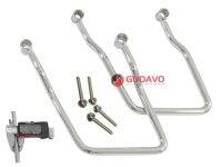 Gudavo Motorcycle Luggage Support Bar Chrome Saddlebag Bracket Fits for Honda VTX 1300 C 2004-2009/ VTX 1800 C 2002-2008 12cm