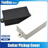 ‘【；】 15Pcs ABS Sealed Double Coil Humbucker Pickup Cover Matt For Electric Guitar Accessories Black White