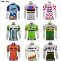 HOT★หลายประเภทใหม่คลาสสิก Retro ทีม Pro ขี่จักรยาน Jersey ที่กำหนดเอง Orolling Tops