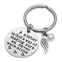 6Pcs Sister Keychain Sister Gifts From Sister Friendship Christmas Birthday Gifts for a Sister is Gods Way