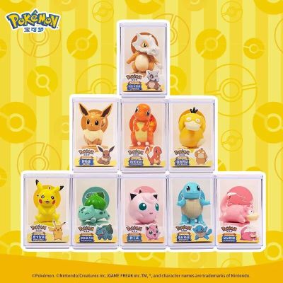 🧡ตัวเลขโปเกมอนภาพอนิเมะ Pok É Mon ทำด้วยมือของเล่นสำหรับตกแต่ง Pikachu 9ตุ๊กตาทั้งหมดเลือกสไตล์ได้ตุ๊กตาของขวัญ