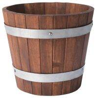 OGENMELON Plant pot, acacia/outdoor, 24 cm (โอเยียนเมลอน กระถางต้นไม้, ไม้อะคาเซีย/เฟอร์นิเจอร์สนาม, 24 ซม.)