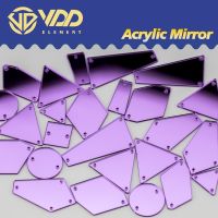 【CW】 VDD 60/200Pcs Size Mirror Sewing Rhinestones Sew Crafts Flat Back Stones Garment Decorations